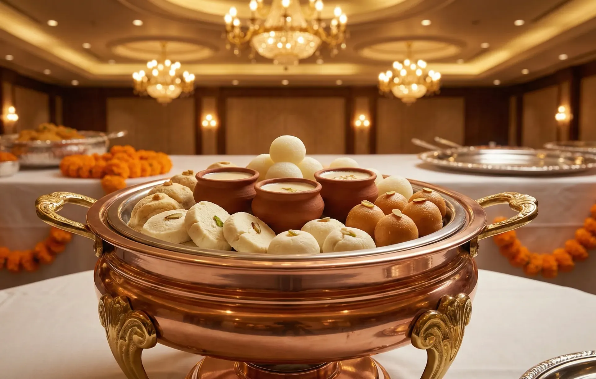 Assorted Bengali Sweets - Traditional mishti platter
